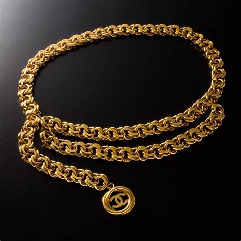 chanel chain belt with pendant|Chanel chain belt vintage.